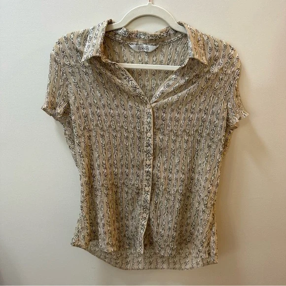 ✨ FP VINTAGE 90s button down blouse - Picture 3 of 5